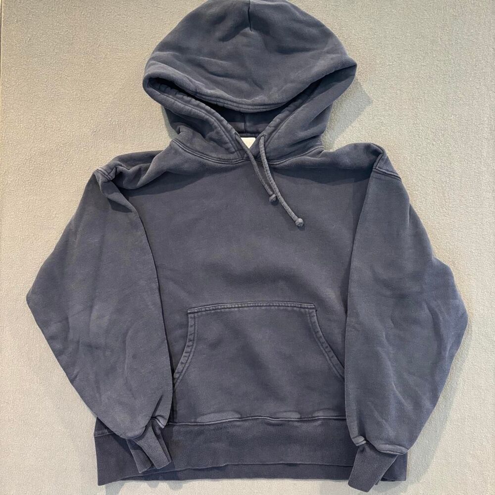 aritzia tna cozy hoodie faded navy